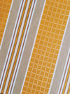 Tuscan yellow and gray striped ticking. Unused. Spain approx. 1950 - 2 meters
