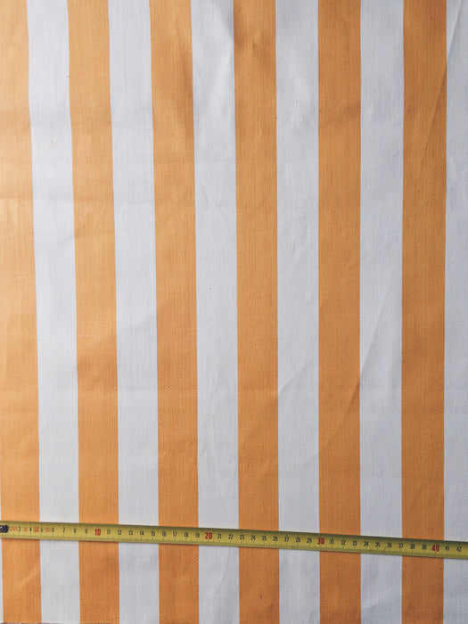 Golden yellow ticking with wide stripes. Unused. Spain approx. 1950 - 2.3 meters