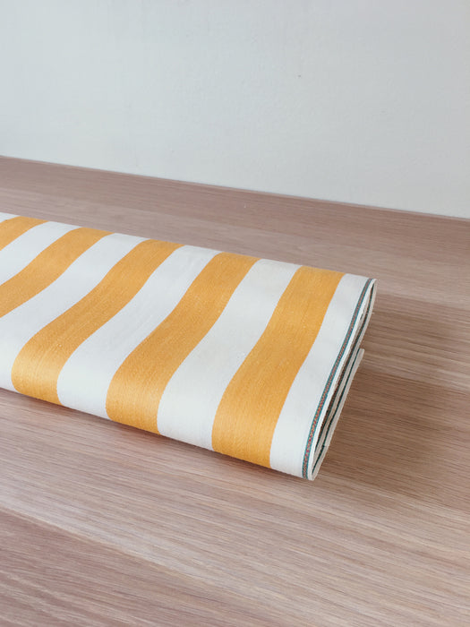 Golden yellow ticking with wide stripes. Unused. Spain approx. 1950 - 2.3 meters
