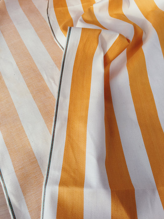 Golden yellow ticking with wide stripes. Unused. Spain approx. 1950 - 2.3 meters