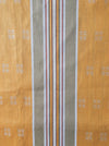 Gray and tuscan yellow striped ticking. Unused. Spain approx. 1950 - 1.8 meters