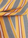 Striped ticking in vibrant yellow and red. Unused. Spain c.1950 - 2.75 meters