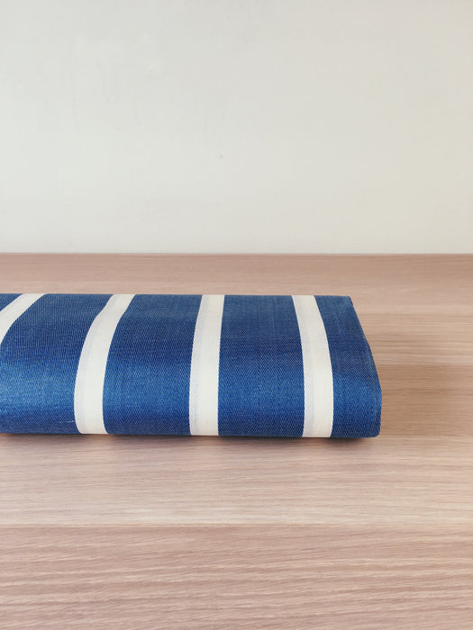 Ticking in prussian blue stripes. Unused. Spain c.1950 - 1 meter