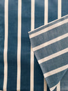 Ticking in prussian blue stripes. Unused. Spain c.1950 - 2.8 meters