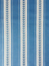 Soft blue and white stripes ticking with leaves. Unused. Spain c.1950 - 1 meter