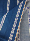 Ticking in danube blue and white. Unused. Spain c.1950 - Per meter (25 m avail.)