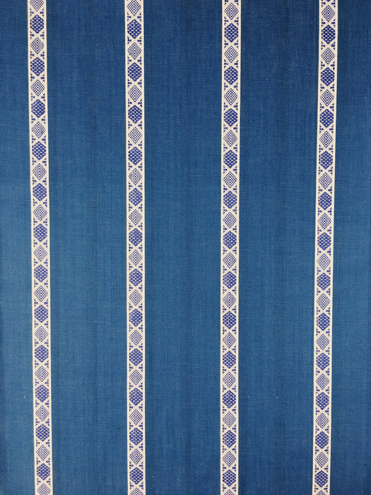 Ticking in danube blue and white. Unused. Spain c.1950 - Per meter (25 m avail.)