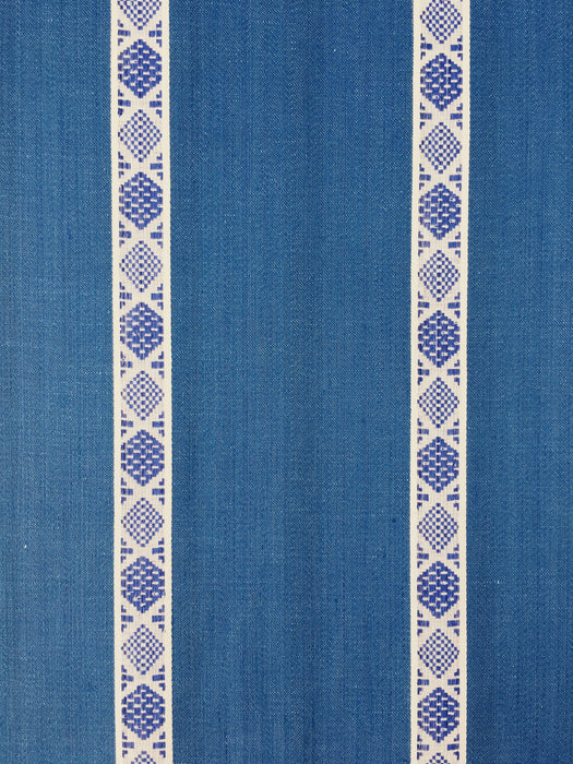 Ticking in danube blue and white. Unused. Spain c.1950 - Per meter (25 m avail.)