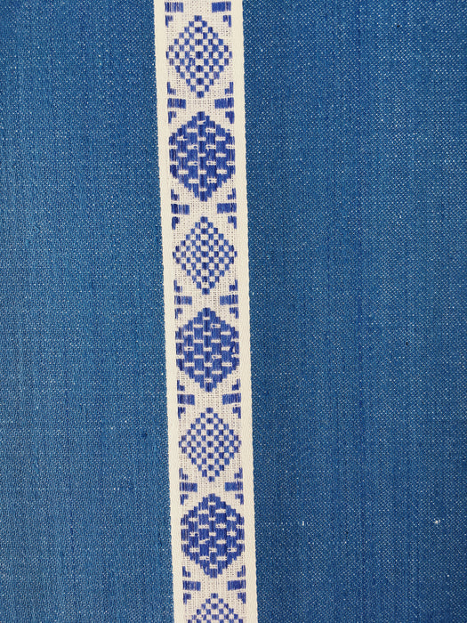 Ticking in danube blue and white. Unused. Spain c.1950 - Per meter (25 m avail.)