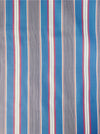 Striped ticking in blue, red, and white. Unused. Spain c.1950 - Per meter (15 m avail.)
