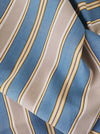 Blue, gray, and white striped ticking. Unused. Spain c.1940 - Per meter (30 m avail.)