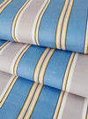 Blue, gray, and white striped ticking. Unused. Spain c.1940 - 13 meters