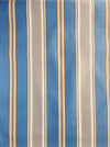 Blue, gray, and white striped ticking. Unused. Spain c.1940 - Per meter (10 m avail.)