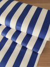 Blue and white ticking with wide stripes. Unused. Spain c.1940 - 9.3 meters