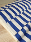 Blue and white ticking with wide stripes. Unused. Spain c.1940 - 9.3 meters
