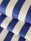 Blue and white ticking with wide stripes. Unused. Spain c.1940 - 1.4 meters