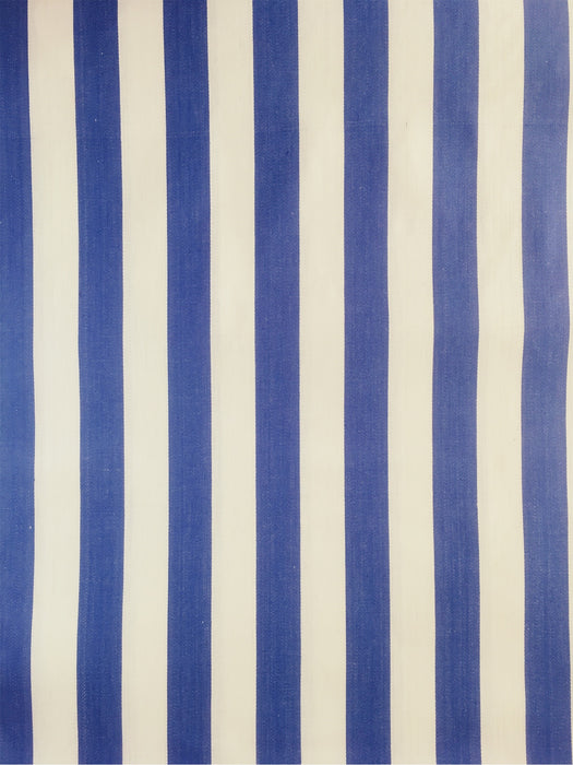 Blue and white ticking with wide stripes. Unused. Spain c.1940 - 10.5 meters