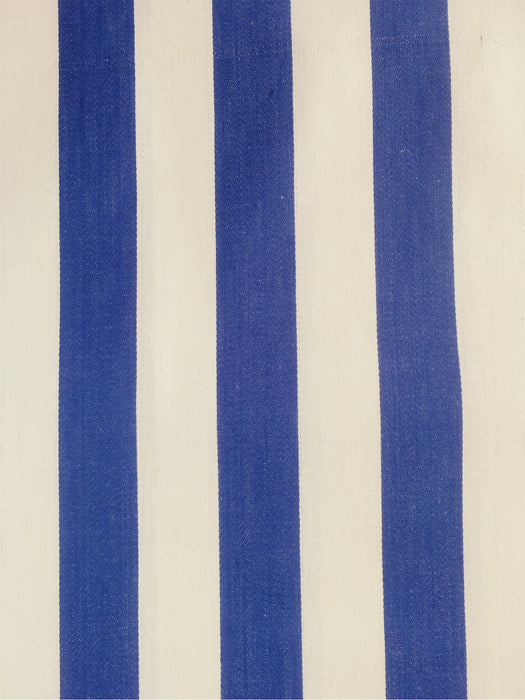 Blue and white ticking with wide stripes. Unused. Spain c.1940 - 9.3 meters
