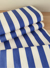 Blue and white ticking with wide stripes. Unused. Spain c.1940 - 9.3 meters