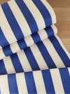Blue and white ticking with wide stripes. Unused. Spain c.1940 - 9.3 meters