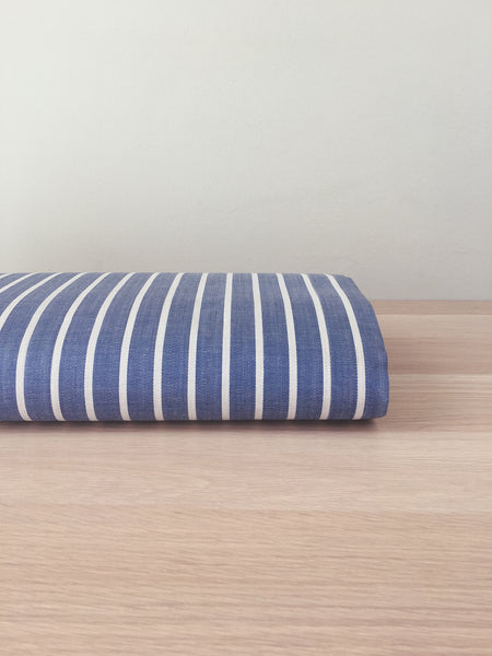 Ticking in blue and white narrow stripes. Unused. Spain c.1940 - 7 meters