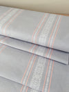 Gray, white and pink stripes ticking. Unused. Spain c.1950 - 1 meter