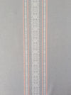 Gray, white and pink stripes ticking. Unused. Spain c.1950 - 1 meter
