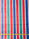 Red, green, blue and white stripes ticking. Unused. Spain around 1950 - 4.7 meters