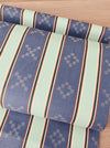 Striped ticking in grayish blue and mint green. Unused. Spain c.1950 - Per meter (10 m avail.)