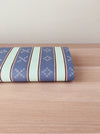 Striped ticking in grayish blue and mint green. Unused. Spain c.1950 - Per meter (10 m avail.)