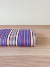 Striped ticking in lilac, white, red and blue. Unused. Spain c.1950 - 0.5 meters