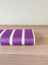 Lilac and white striped ticking. Unused. Spain c.1950 - 4 meters