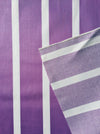 Lilac and white striped ticking. Unused. Spain c.1950 - 4 meters