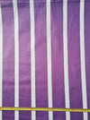 Lilac and white striped ticking. Unused. Spain c.1950 - 4 meters