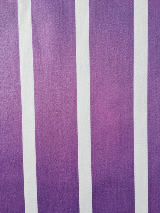 Lilac and white striped ticking. Unused. Spain c.1950 - 4 meters