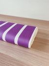 Lilac and white striped ticking. Unused. Spain c.1950 - 4 meters