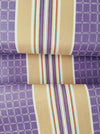 Lilac and beige striped ticking. Unused. Spain c.1950 - Per meter (10 m avail.)