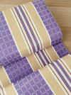 Lilac and beige striped ticking. Unused. Spain. c.1950 - 5 meters