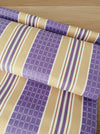 Lilac and beige striped ticking. Unused. Spain c.1950 - Per meter (10 m avail.)