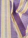 Lilac and beige striped ticking. Unused. Spain. c.1950 - 5 meters