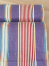 Lilac and red striped ticking. Unused. Spain c.1940 - Per meter (16 m avail.)