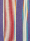 Lilac and red striped ticking. Unused. Spain c.1940 - Per meter (16 m avail.)