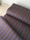 Brown and lilac striped ticking. Unused. Spain c.1950 - Per meter (21 m avail.)