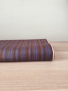 Brown and lilac striped ticking. Unused. Spain c.1950 - Per meter (21 m avail.)