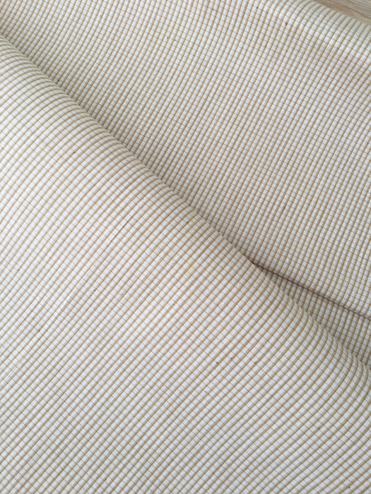 Pale brown checked ticking. Spain c.1900 - 69 cm × 2.4 meters