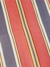 Striped ticking in orange and gray. Sateen. Unused. Spain c.1950 - Per meter (22 m avail.)