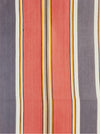 Striped ticking in orange and gray. Sateen. Unused. Spain c.1950 - Per meter (22 m avail.)