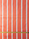 Striped ticking in orange and white. Unused. Spain - c.1950 - 2.75 meters