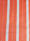 Striped ticking in orange and white. Unused. Spain - c.1950 - 2.75 meters