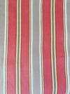 Striped ticking in orange and light gray. Sateen. Unused. Spain c.1950 - Per meter (13 m avail.)